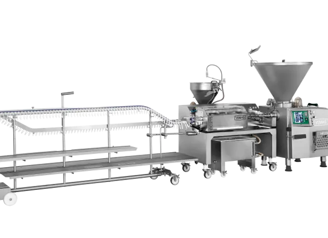 Vemag Alginate Line CC215 | Pølseproduktionsudstyr til alginattarm | | Pølsestopper og pølsesprøjte til fødevareindustrien | Nemco