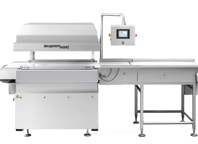 Supervac GK 800 B soft-serien specialmaskinne til pakning af vakuumfølsomme fødevarer