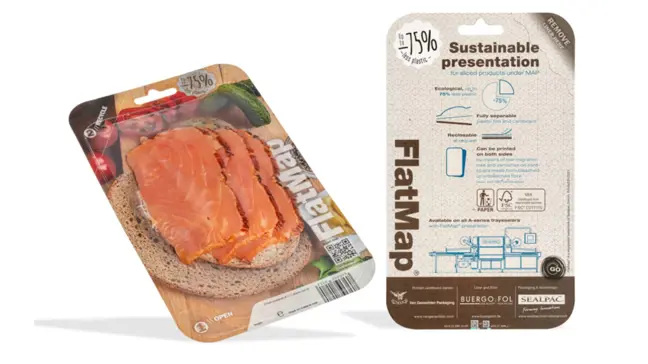 FlatMap fra Nemco er den perfekte løsning til at fremhæve produktet i køledisken. Vi har et bredt udvalg af kød emballage til f.eks. laks og andet fisk, hvoraf flere af vores skin pack produkter er genanvendelige eller plastreduceret.